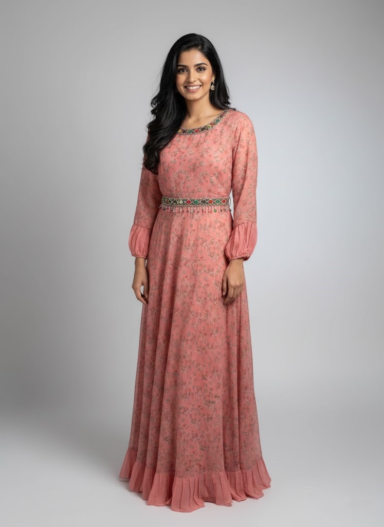 LADIES GOWN ONLY PRINTED